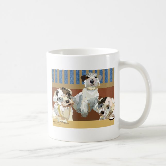 3 Little Sealyhams Coffee Mug (Right)