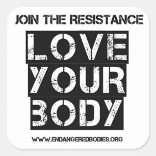 3" Love Your Body Sticker