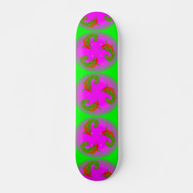 3 Lucky Fish Skateboard (Front)