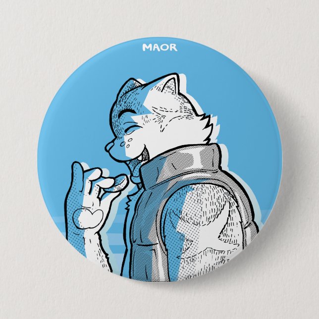 3" MAOR Button - 'Bold' Series: Amin (Front)