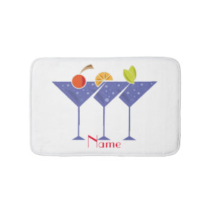 3 Martini Cocktails Thunder_Cove Bath Mat