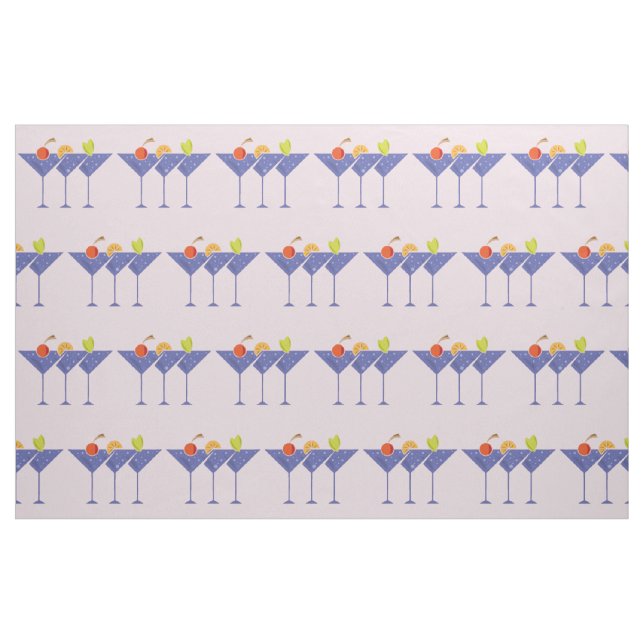 3 Martini Cocktails Thunder_Cove Fabric (Fat Quarter)
