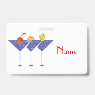 3 Martini Cocktails Thunder_Cove ID Badge