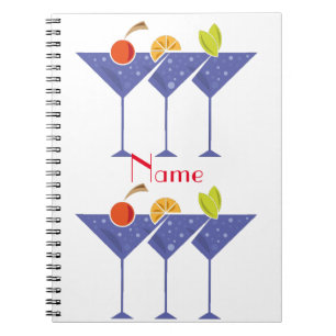 3 Martini Cocktails Thunder_Cove Notebook