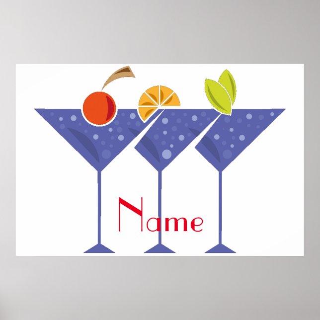 3 Martini Cocktails Thunder_Cove Poster (Front)