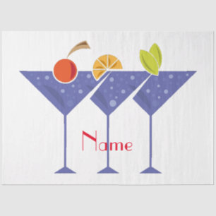 3 Martini Cocktails Thunder_Cove Tissue Paper