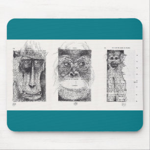 3 Monkeys Chinese New Year 2016 Mousepad
