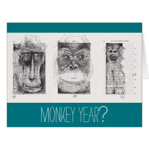 3 Monkeys Unconventional Chinese New Year Zodiac L