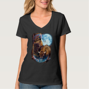 3 Moon Bison Buffalo Animal Bison T-Shirt