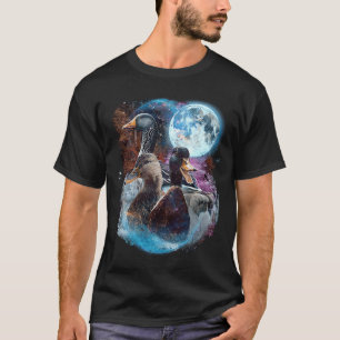 3 Moon Duck Duckling Bird Animal T-Shirt