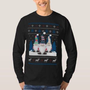 3 Nordic Gnomes Swedish Nisse Tomte Ugly Christmas T-Shirt