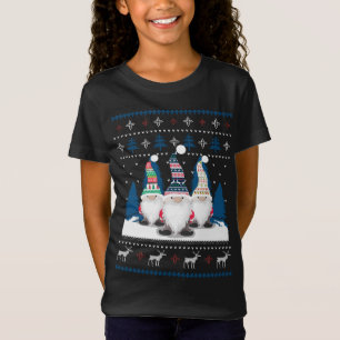 3 Nordic Gnomes Swedish Nisse Tomte Ugly Christmas T-Shirt