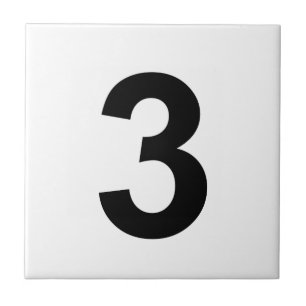 3 - number three tile