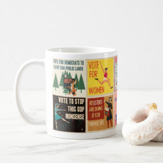 #3 (of 4) VOTE vintage propaganda 10 meme mug