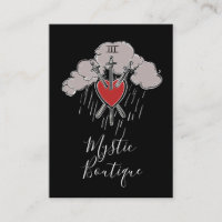 3 of Swords Love Heart Tarot Illustration Three