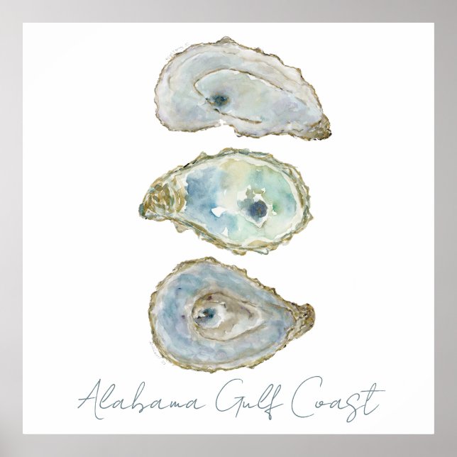 3 Oysters- Vertical Design Poster (Front)