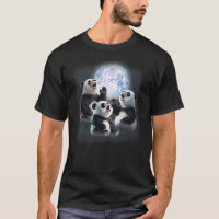 3 Pandas Howling At The Moon Funny Panda Bear Love