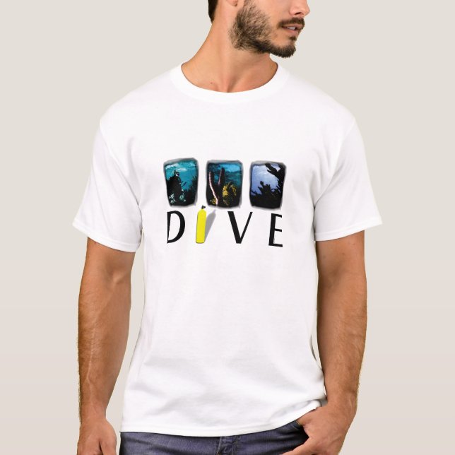 3 panel DIVE T-Shirt (Front)