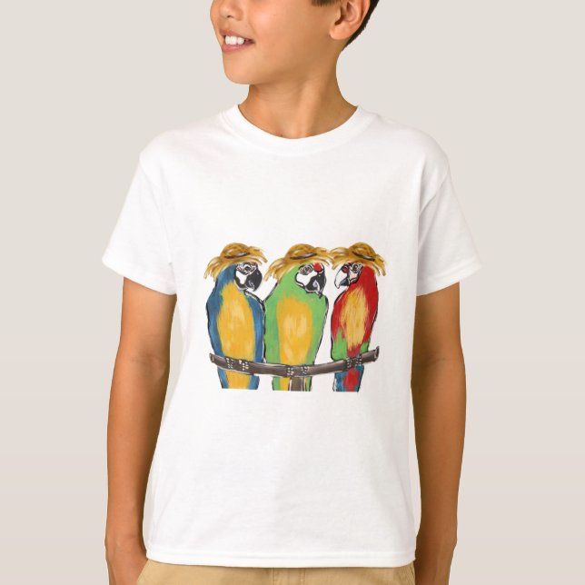 3 Parrots T-Shirt (Front)