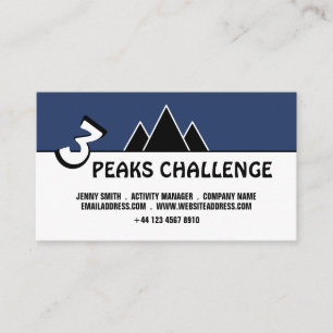 3 Peaks Challenge, Mountaineering Business Card