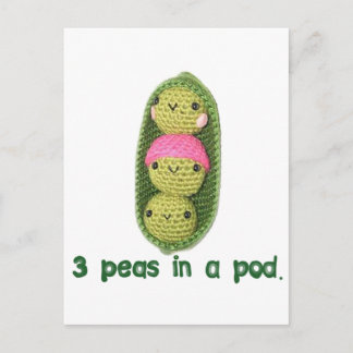 3 Peas in a Pod Postcard