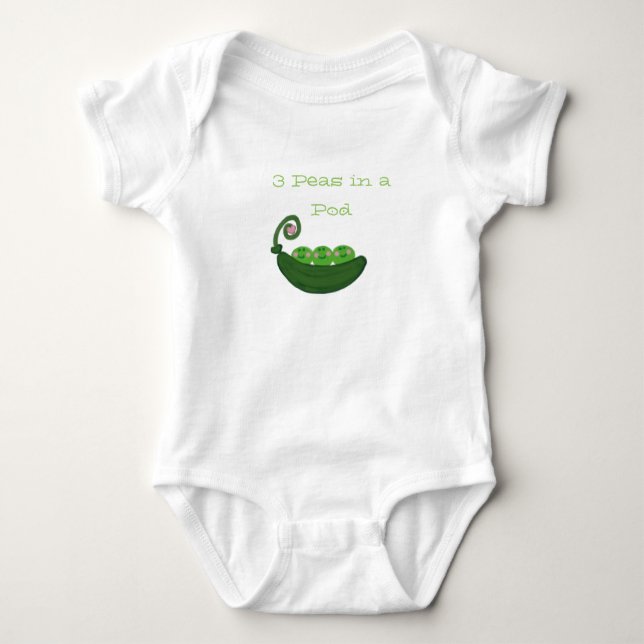 3 Peas in  Pod Baby Bodysuit (Front)