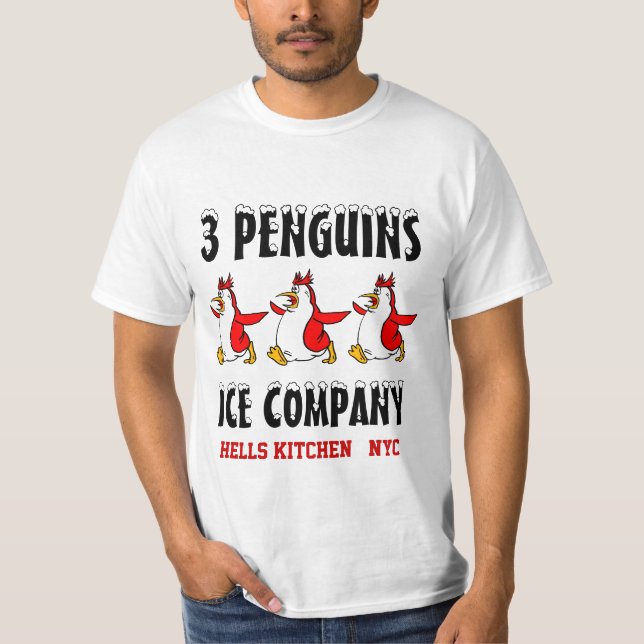 3 PENGUINS ICE COMPANY T-Shirt (Front)
