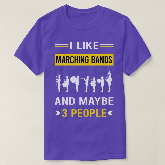 3 People Marching Band T-Shirt (Design Front)