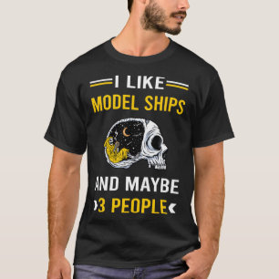 3 People Model Ship Ships T-Shirt