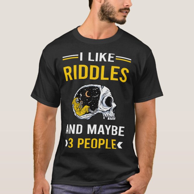 3 People Riddle Riddles T-Shirt (Front)