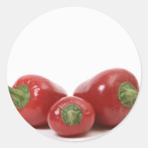 3 Peppers Classic Round Sticker