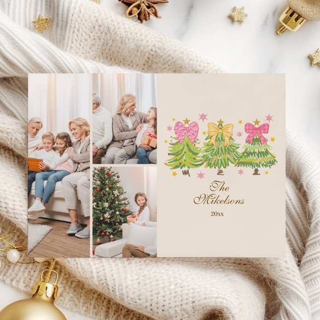 3 Photo Bright Ribbon Trees Holiday Family (Creator Uploaded)