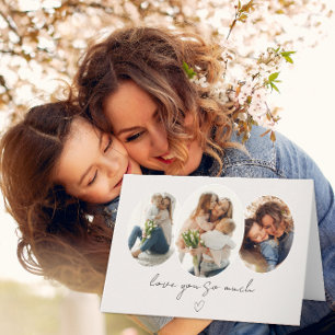 3 Photo Collage Card – Love You So Much