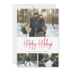 3 Photo Collage Minimalist Modern White Red