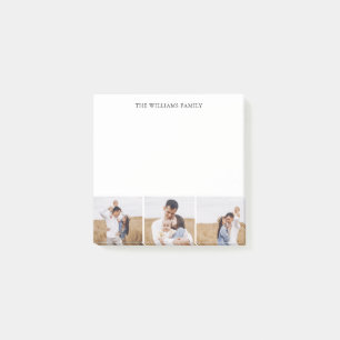 3 Photo Collage Personalized Post-it Notes