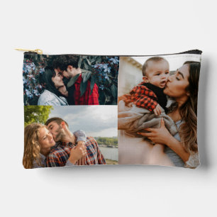 3 Photo Collage Template Personalised Accessory Pouch
