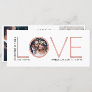 3 Photo Corinthians Love Wedding Save the Date
