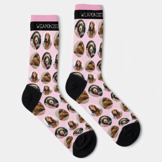 3 Photo Dachshund Crew Socks