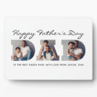 3-Photo "Dad" Cutout Personalized Father's Day
