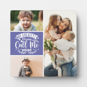 3 photo family collage mum keepsake mothers day plaque