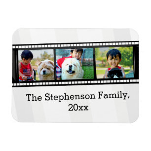 3-Photo film strip personalised photo Magnet