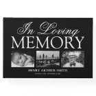 3 Photo Memorial Funeral Guest Book