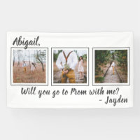 3 Photo Prom or HOCO Proposal Cute Promposal Idea