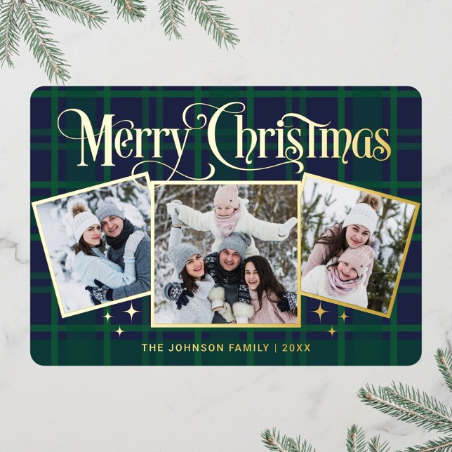 3 PHOTO Sparkle Merry Christmas Gold (Creator Uploaded)