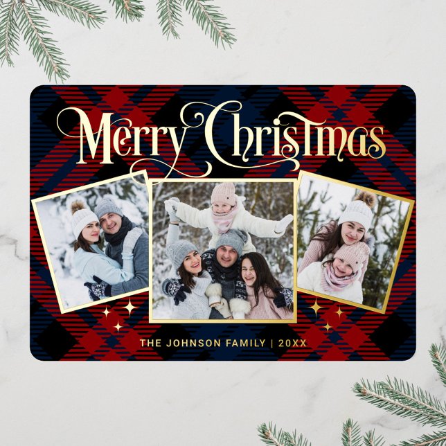 3 PHOTO Sparkle Merry Christmas Gold (Creator Uploaded)