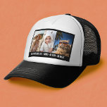 3 Photo Template Modern Minimal Text Over Photo Trucker Hat<br><div class="desc">Add 3 photos to this modern,  simple design. Includes a template for 3 photos. The text block is underneath the photos. If you need to adjust the pictures,  click on the customise tool to make changes.</div>