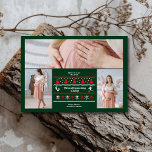 3 Photo We are expecting Pregnancy Announcement<br><div class="desc">Share your joyful news with a touch of festive charm using our Photo Christmas Pregnancy Announcement. This delightful card features a personal photo, beautifully framed to showcase your growing family. The design incorporates festive elements like Christmas trees, snowflakes, or holiday accents, along with a heartwarming message that reveals your exciting...</div>