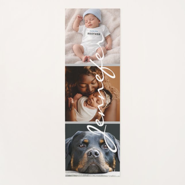 3 photos Collage Mother’s Day  Yoga Mat (Front)