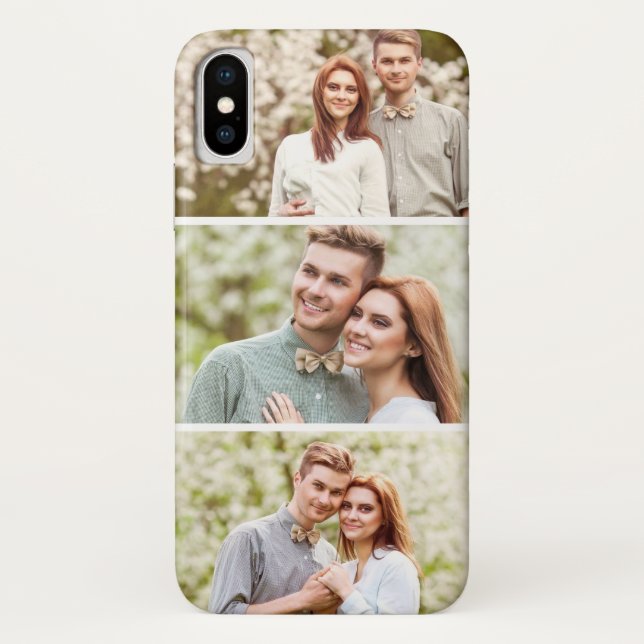 3 Photos | Custom Photo Collage Case-Mate iPhone Case (Back)