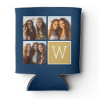 3 Photos - Instagram Photo Collage Custom Monogram